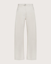 Jeans lunghi wide leg in bull leggero con cinturino in vita -  | Seventy Venezia