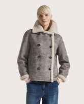 Double-breasted mock shearling -  | Seventy Venezia