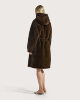 Long reversible faux fur coat       -  | Seventy Venezia