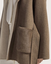 Double-faced mélange blended wool short coat -  | Seventy Venezia