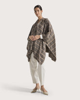 Mélange plaid cape -  | Seventy Venezia