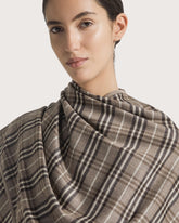 Mélange plaid cape -  | Seventy Venezia