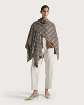 Mélange plaid cape -  | Seventy Venezia
