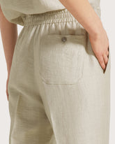 Pantalone elasticato in misto lino. -  | Seventy Venezia