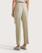 Pantalone elasticato in misto lino. -  | Seventy Venezia