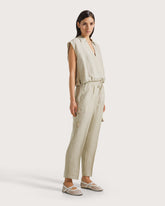 Pantalone elasticato in misto lino. -  | Seventy Venezia