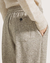 Pantalone in lana effetto feltro fantasia -  | Seventy Venezia