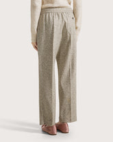Pantalone in lana effetto feltro fantasia -  | Seventy Venezia