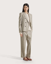 Pantalone in lana effetto feltro fantasia -  | Seventy Venezia