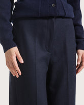 Long relaxed fit flannel trousers       -  | Seventy Venezia