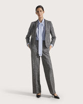 Relaxed fit long stretch houndstooth pants -  | Seventy Venezia