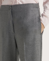 Relaxed fit long stretch lurex flannel pants -  | Seventy Venezia