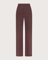 Relaxed-fit long pants in washed silk viscose stretch fabric. -  | Seventy Venezia