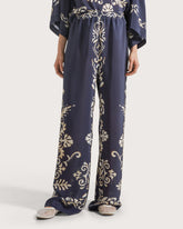 Pantalone in viscosa stampata. -  | Seventy Venezia