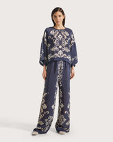 Pantalone in viscosa stampata. -  | Seventy Venezia