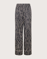 Pantalone stile pajamas in raso di viscosa fluido stampa animalier -  | Seventy Venezia