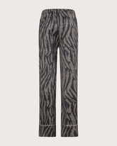 Pantalone stile pajamas in raso di viscosa fluido stampa animalier -  | Seventy Venezia