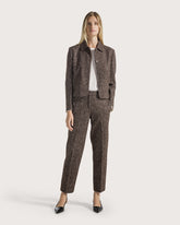 Semi-stretch houndstooth pants -  | Seventy Venezia