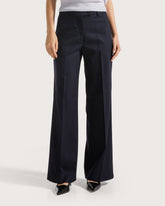 Straight-leg lightweight flannel trousers        -  | Seventy Venezia