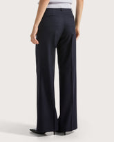 Straight-leg lightweight flannel trousers        -  | Seventy Venezia