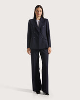 Straight-leg lightweight flannel trousers        -  | Seventy Venezia