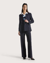 Pantalone lungo a gamba dritta in fresco di lana stretch -  | Seventy Venezia