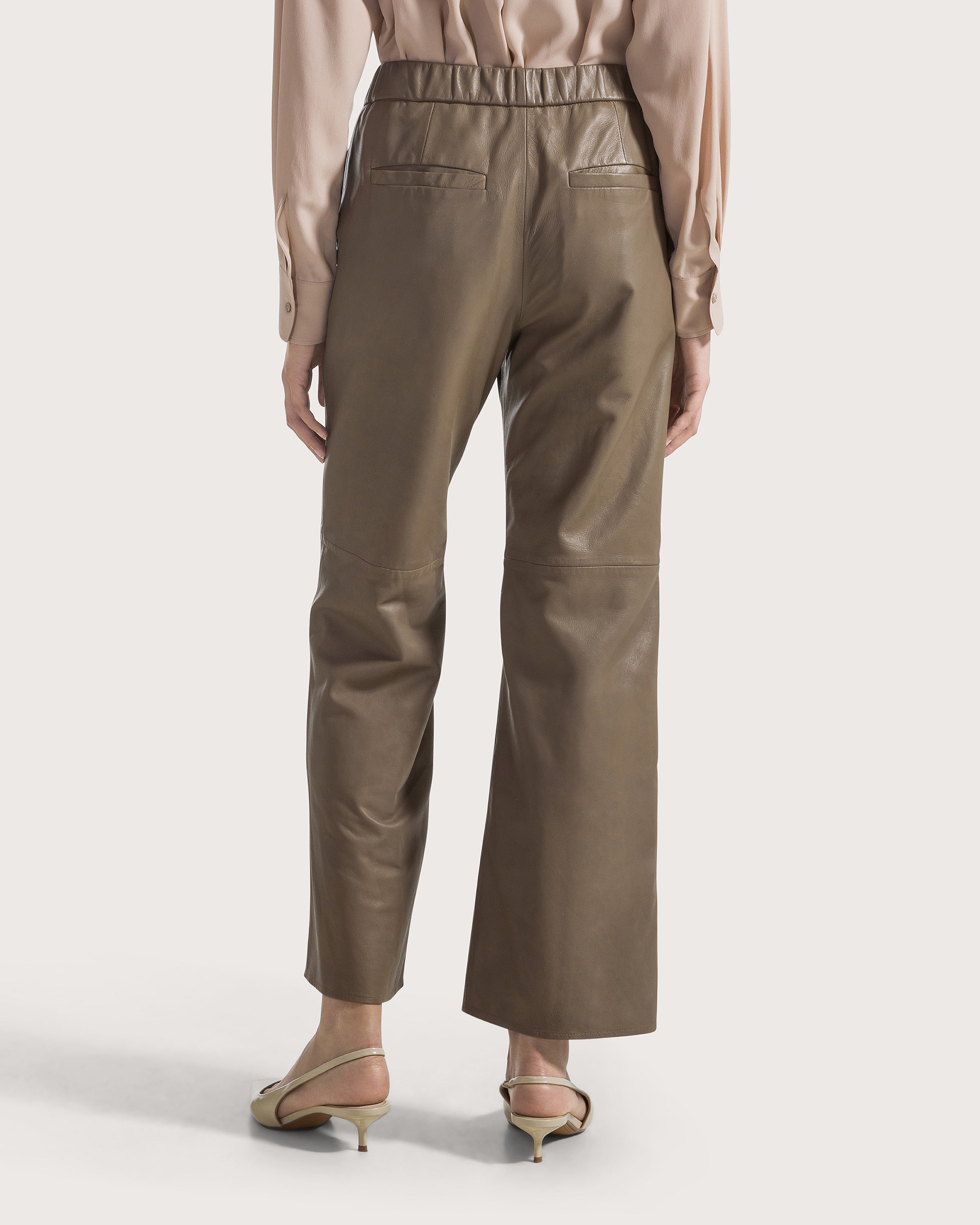 Pantalone elasticato in nappa Seventy Venezia - Main Image