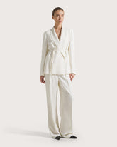 Pantalone lungo in viscosa crepe microresca -  | Seventy Venezia