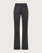 Two-colour tweed straight-leg long pants -  | Seventy Venezia
