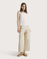 Pantalone carrot in gabardina di cotone stretch -  | Seventy Venezia