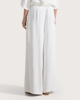 Pantalone lungo relax fit elasticato dietro in cady crêpe viscosa -  | Seventy Venezia