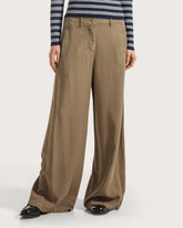 Pantalone ampio in tela tencel. -  | Seventy Venezia