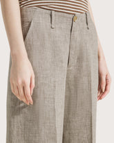 Pantalone lungo in misto lino. -  | Seventy Venezia