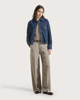 Pantalone lungo in misto lino. -  | Seventy Venezia