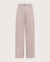 Pantalone ampio con piences in cotone lino -  | Seventy Venezia