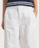 Pantaloni carrot in cotone lino -  | Seventy Venezia