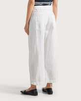 Pantaloni carrot in cotone lino -  | Seventy Venezia