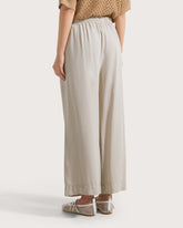 Pantalone elasticato in tela tencel. -  | Seventy Venezia