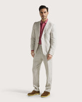 Pantalone una pinces in lino tinto filo -  | Seventy Venezia