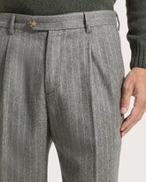 Pantalone gessato con doppia pence -  | Seventy Venezia