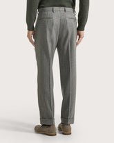 Pantalone gessato con doppia pence -  | Seventy Venezia
