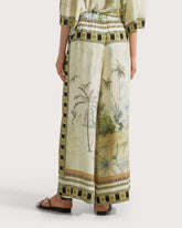 Pantalone elasticato in voile di viscosa stampato -  | Seventy Venezia