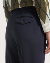 Straight-leg trousers in wool blend gabardine      -  | Seventy Venezia