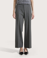 Straight-leg trousers in wool blend gabardine      -  | Seventy Venezia