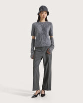 Straight-leg trousers in wool blend gabardine      -  | Seventy Venezia