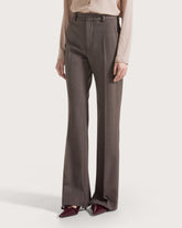 Straight-leg gabardine trousers         -  | Seventy Venezia