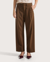 Wide-leg trousers in technical covert cloth      -  | Seventy Venezia