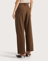 Wide-leg trousers in technical covert cloth      -  | Seventy Venezia