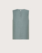 Top smanicato girocollo in misto lino fiammato -  | Seventy Venezia