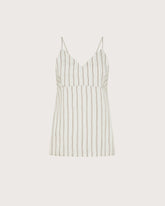 Top lungo con spalline sottili scollo a V gessato -  | Seventy Venezia